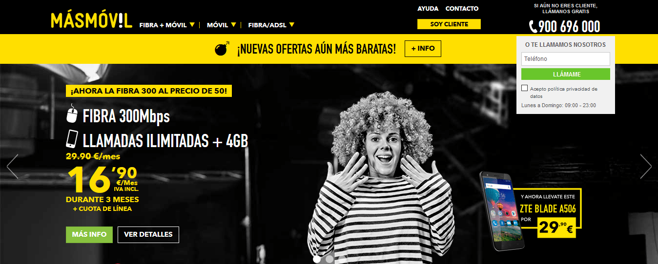 SUBIDA EN TELEFONÍA 2018