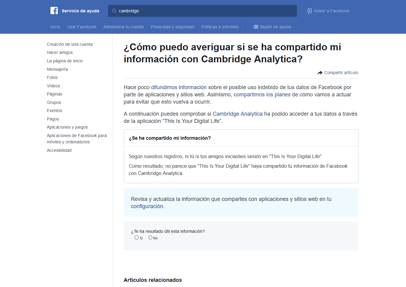 Escándalo Cambridge Analytica en Facebook: lo que debes saber